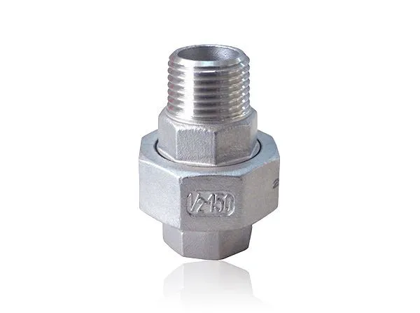 Union de tuyau en acier inoxydable conique mâle femelle